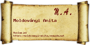Moldoványi Anita névjegykártya
